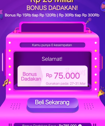 Syarat klaim bonus dadakan lazada